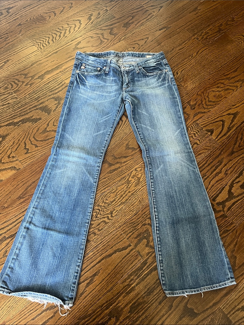 Big Star Sweet Low Rise Y2K Women's Blue Denim Boot Cut Flare Jeans